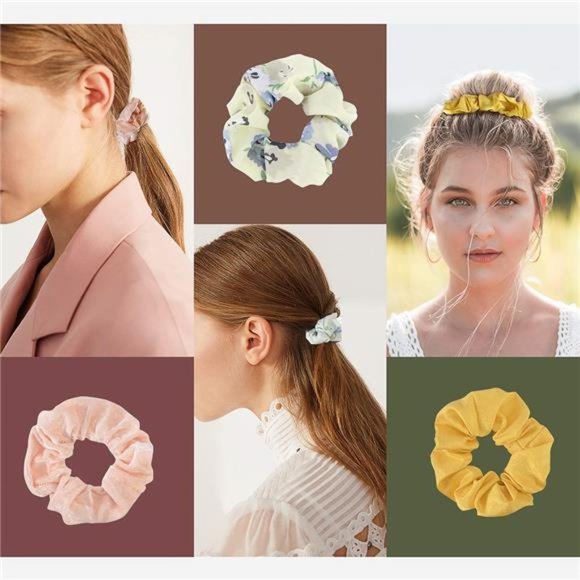 52 Pcs  Hair Scrunchies Hair Bands for Women or Girls Hair Ties main image 4